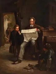 Kept In by Erskine Nicol, oil on canvas, offered Jun 2017