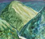 Croke by Barrie Cooke, oil on canvas board, sold Jun 2017