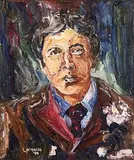 Liam O'Neill, Oscar Wilde, 1989, oil on canvas