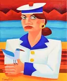 Sailor's Friend by Graham Knuttel, oil on canvas, offered Jun 2017