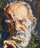 Liam O'Neill, George Bernard Shaw, 1989, oil on canvas