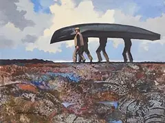 John Skelton Snr, The Big Currach, 1984, oil on board