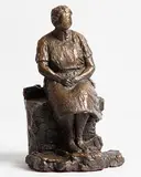 Melanie Le Brocquy, Lady on Stone Wall