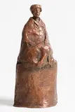 A Man Sitting Quietly by Elizabeth le Jeune, bronze - number 2 from an edition of 5, offered Jun 2017