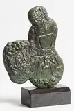 Markey Robinson, Potato Gatherer, bronze on marble base