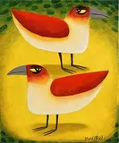 Birds of a Feather by Graham Knuttel, oil on canvas, sold Jun 2017