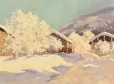 George Gillespie, Winter Scene, oil on canvas