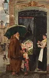 Joaquín Pallarés Allustante, Roma, oil on board