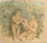 Stella Steyn, Adam & Eve, oil on canvas