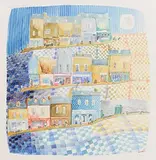 Tom Walsh, Barrack Street, Cork, 1988, watercolour