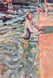 Study, Lismore River Pool by Arthur K. Maderson, oil on board, offered Jun 2017