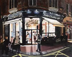 David McElhinney, Butler's by Night, oil on canvas