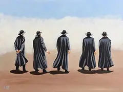 Ken O'Neill, Showdown, oil on canvas