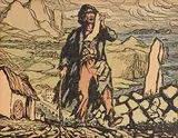 The New Ballad by Jack Butler Yeats, hand coloured cula press print, offered Jun 2017