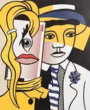 Roy Lichtenstein, Stepping Out, offset print