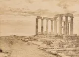 Frédéric Boissonnas Swiss, T. of Poseidon-Sunium, vintage gelatin silver print