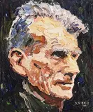 Liam O'Neill, Samuel Beckett, 1989, oil on canvas