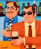 The Sundowner by Graham Knuttel, oil on canvas, sold May 2017