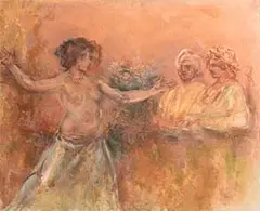Ophelia Dancing by Stella Steyn, oil on canvas, sold May 2017