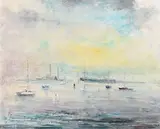 Peter Pearson, Poolbeg, Dublin, 1994, oil on canvas