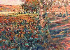 Arthur K. Maderson, Autumnal Evening, oil on board
