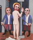 Jack Donovan, The Scourging at the Pillar, oil on board