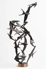 Colm J. Brennan, Flight of Birds, unique bronze sculpture
