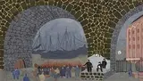 Patrick Scott, Connolly in Belfast in, 1910, watercolour