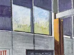 Mick O'Dea, Artist's Studio Massachusetts, 2001, mixed media on board
