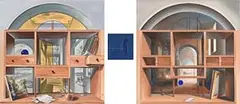 Claudio Viscardi, Untitled, triptych oil on canvas