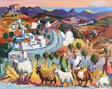 Michael O'Neill, Shepherding the Flock, oil on canvas