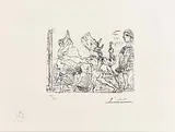 Vollard Sweet No.XCV by Pablo Picasso Spanish, limited edition lithograph on Arches Frances handmade paper, sold May 2017