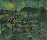 Leon de Sachy, Homage, oil on board