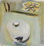 Patrick Collins, Bird Bath on the Lawn