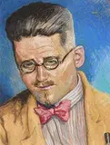 Study of James Joyce by Harry Kernoff, pastel on paper, sold Apr 2017