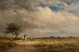 Wycliffe Egginton, The Road Across the Common, oil on canvas