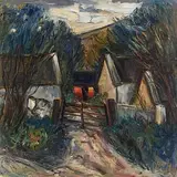 Peter Collis, The Farm Gate, Co Wicklow, oil on canvas