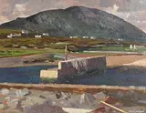 Porteen by Maurice MacGonigal, oil on board, sold Apr 2017