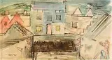 Achill by Louis le Brocquy, 1946, watercolour, sold Apr 2017