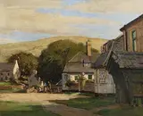 Cushendun Village by Maurice Canning Wilks, oil on canvas, offered Apr 2017