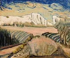 Auguste Chabaud French, Entre les Montagnettes, oil on canvas