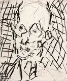 Frank Auerbach German-British, Bill, 2009, etching - number 17 from an edition of 100