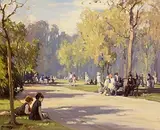 Children in The Park by Frank McKelvey, oil on canvas, offered Apr 2017
