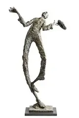 The Rain Man by Bob Quinn, bronze on stone base - number 5 from an edition of 9, sold Apr 2017