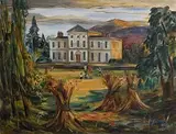 Charleville House, Enniskerry, Co Wicklow by Norah McGuinness, 1945, oil on canvas, offered Apr 2017