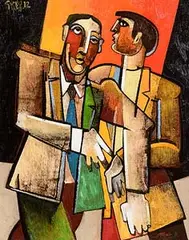 Geoffrey Key, Excuse Me, 2012, oil on canvas