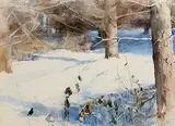 Tom Carr, Blackbird in the Snow