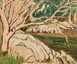 The Dark Pool by Letitia Marion Hamilton, oil on canvas, offered Apr 2017