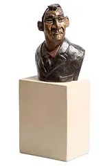 Mannix by Graham Knuttel, bronze on stone base - number 8 from an edition of 12, sold Apr 2017