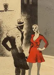Ronald B. Kitaj, A Life (Kinsman 85), 1975, lithograph in colours/mauve Wookey Hole handmade waterleaf paper - number 19 from an edition of 50